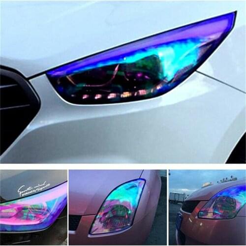 Expandable Headlight Film Exterior Removable Replacement Vinyl Waterproof Auto