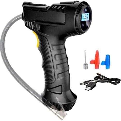 Handheld 120W Air Compressor Wireless Tire Inflator Equipment with Digital Display for Car Motorcycle Bicycle H8WE