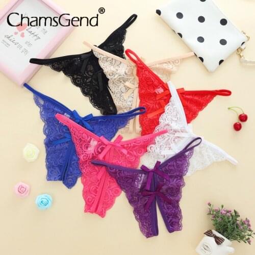 Sexy Erotic Lingerie Ladies Elastic Bandage Lace Flowers Panties T-back Briefs G-string Thongs Womens Underwear Thongs Lingerie