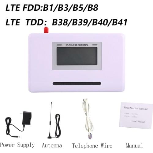 4G LTE fixed wireless terminal phone LTE 4G FWT destop phone with LCD display for connecting desktop phone or PBX or PABX