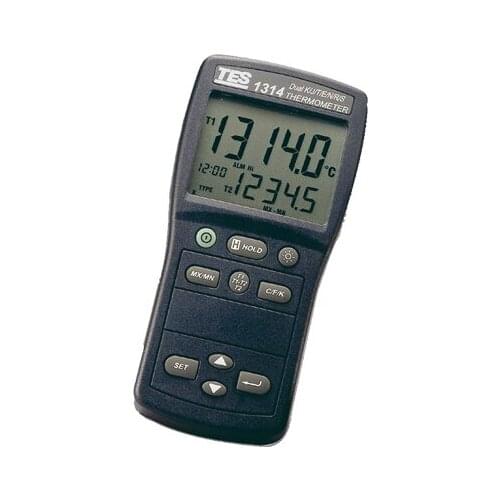 TES-1314 Dual Channels Input function T1/T2 Temperature Display Thermo