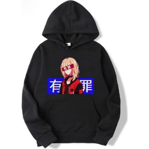 Harajuku Wonder Egg Priority Unisex Hoodies Japanese Anime Rika Printed Cool Hoodie Streetwear Street Style Casual Sweatshirts