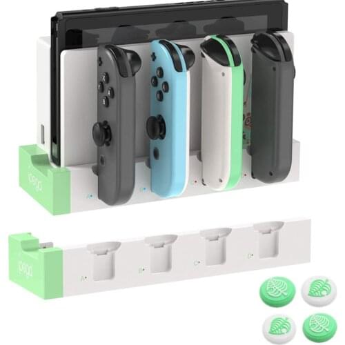 Nintend Switch JoyCon Charging Dock,Charger Stand Station with Individual LED Indicator for Nintendo Switch NS NX Power Supply