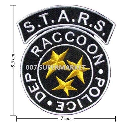 STARS RACCOON TV MOVIE FILM Series Uniform Costume Embroidered Iron On Patch Goth Punk Rockabilly