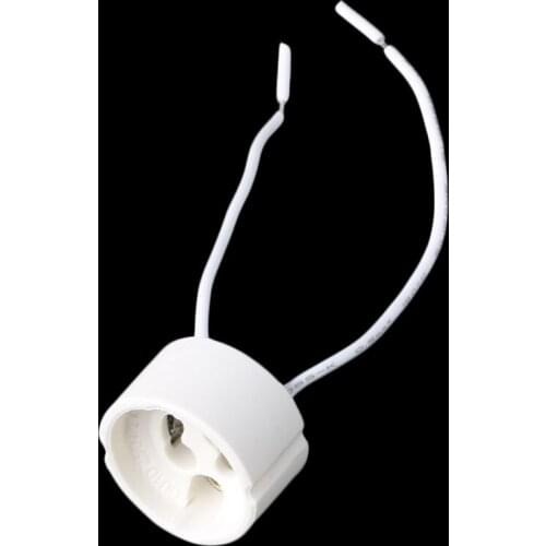 1 Pc GU10 Socket LED Bulb Halogen Lamp Holder Base Ceramic Wire Connector
