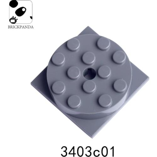 10PCS 3403 Turntable 4 x 4 Square Base Building Blocks Parts MOC DIY Education Build Toys Brick