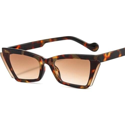 2021 Popular Fashion Cat Eye Women Sunglasses Retro Designer Semi-Rimless Lens Eyewear Men Shades UV400 Sun Glasses