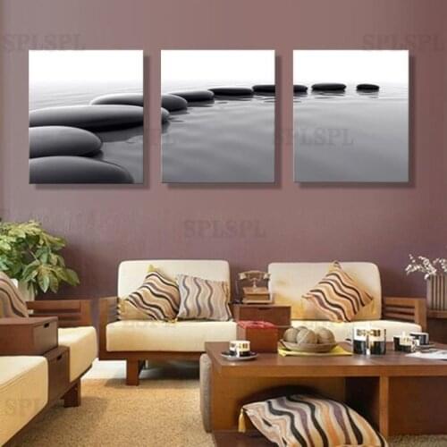 3 Pieces Art Pebbles Definition Pictures Canvas Prints House Decoration Living Room Wall Modular Painting Unframed Painting