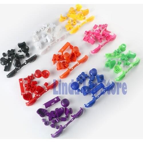 30sets/lot Solid LB RB RT LT Bumper Buttons Set Thumbstick Cap Mod Kit for Xbox One S for Xbox One Slim Controller