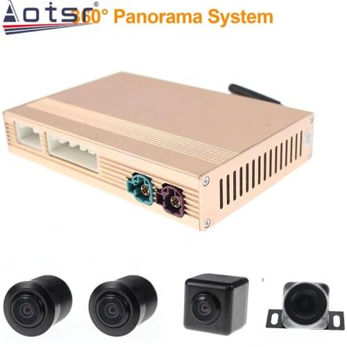 AOTSR 360 Degree The car Bird view system 360 degree cameras 4 camera reverse camera front side cameras and reverse camera back