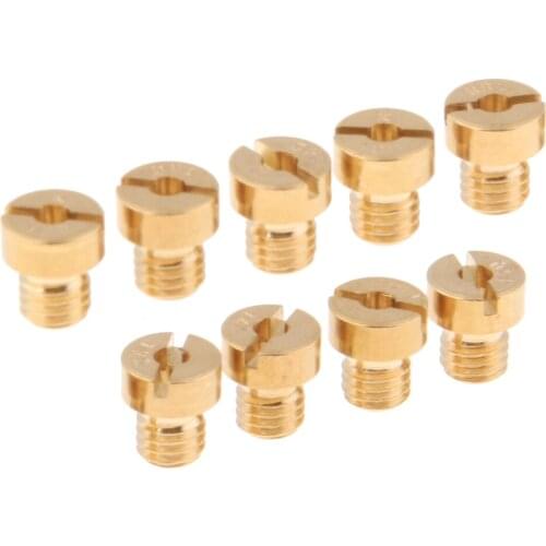 9pcs 5mm Threaded Main Injectors Nozzle 130, 132, 135, 138, 140, 142, 145, 148, 150