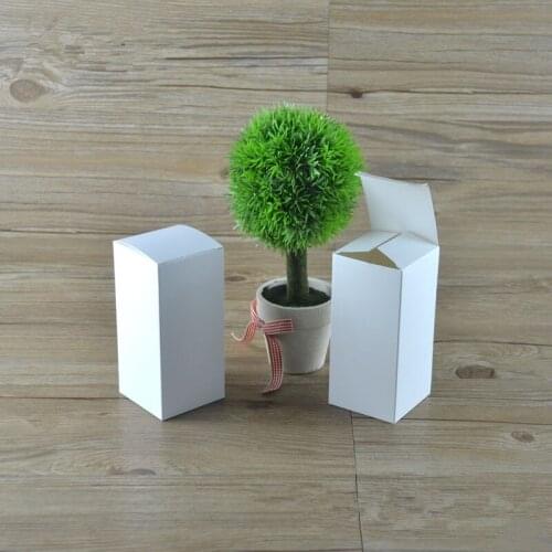 White Paper Box for Christmas Party Favor Wedding Candy Gift Craft Candle Package Paperboard Boxes Free Shipping