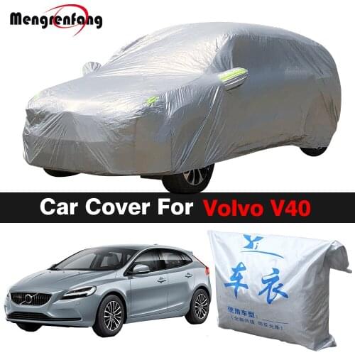 Full Car Cover Auto Indoor Outdoor Sun Shade Anti-UV Snow Rain Prevent Cover Dustproof For Volvo V40