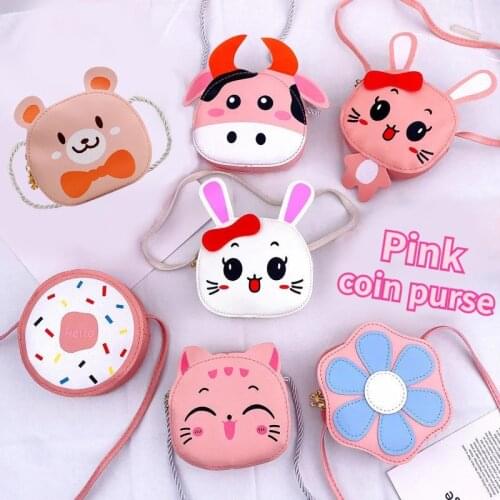 Fashion Childrens Crossbody Bags Baby Girls Shoulder Messenger Bag Cute Cartoon Princess Coin Purse Kids Mini Wallet Handbags