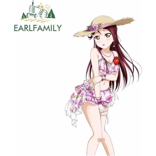 EARLFAMILY 13cm x 7.4cm For Anime Car Stickers DIY Decal Waterproof Funny Vinyl Material Scratch-Proof Motorcycle Decoration