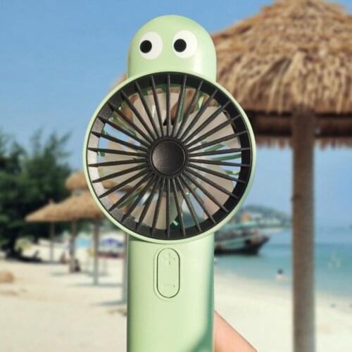 Electric Fan Lovely Shape Cartoon Plastic Mini USB Handheld Fan for Outdoor High Quality Student Office Cute Small Cooling Fans