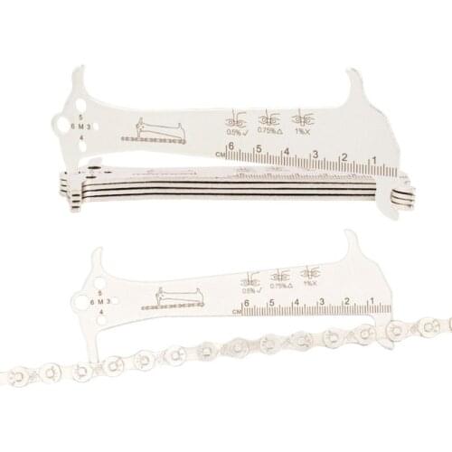 MTB Bike Chain Wear Indicator Measurement Checker Bike Ruler Bicycle Chain Gauge Dustproof Cycling Parts