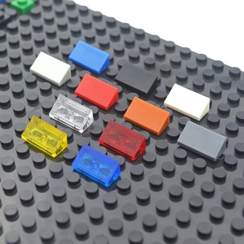 140pcs DIY Building Blocks Figure Smooth Bevel Bricks 1x2 Educational Creative Size Compatible With 85984 Toys For Children Set