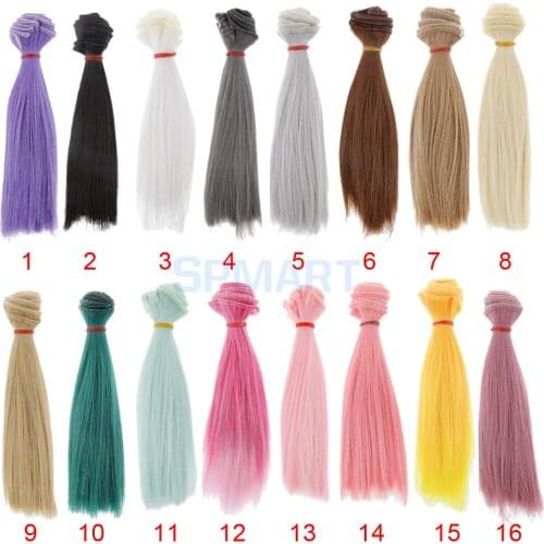 15x100cm Doll DIY Wig Straight Hair for 1/3 1/4 1/6 BJD SD Dolls Accessories