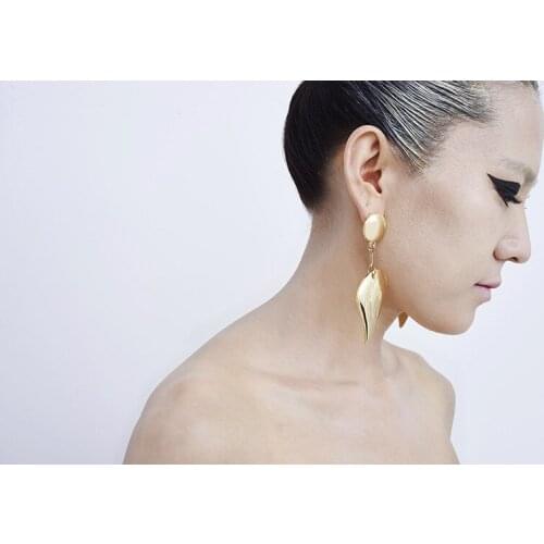 Melissa&Rosella copper leaf earrings