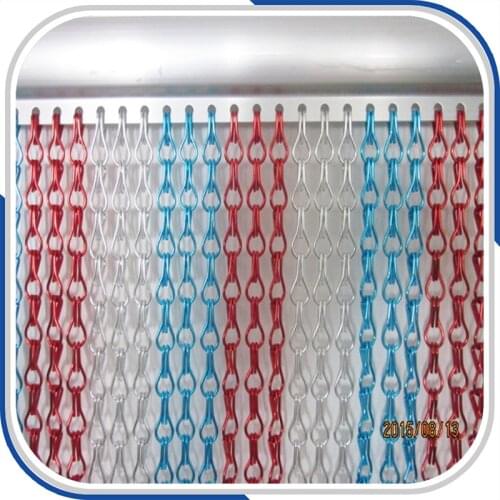 Multiple Colors Polychromatic metal chain fly pest insect door screen curtain for Room Dividers