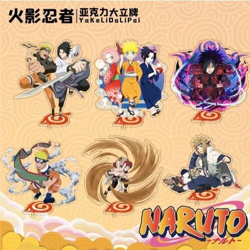 NARUTO Ornaments Acrylic Stand Card Anime Cartoon Peripheral Uzumaki Naruto Office Desk Room Decoration Ornaments Accessories