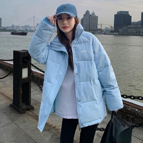 EHQAXIN Plus Size Womens 2021 New Winter Down Padded Jacket Korean Overcoat Loose Thick Warm Cotton Clothes Coat S-2XL