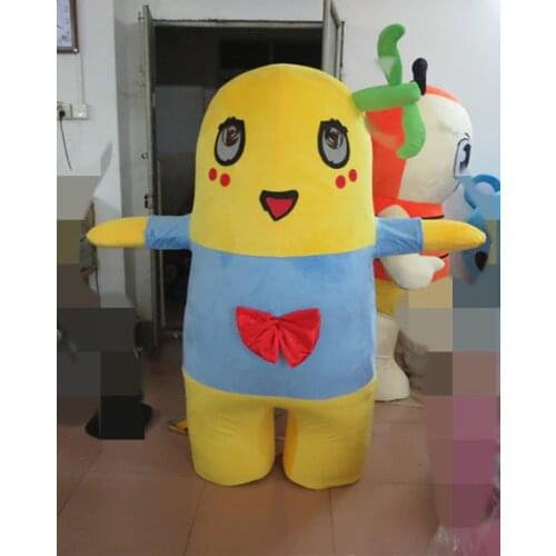Latest high quality Funassyi Mascot Costume Yellow Pear Adult Mascot Holiday special clothing