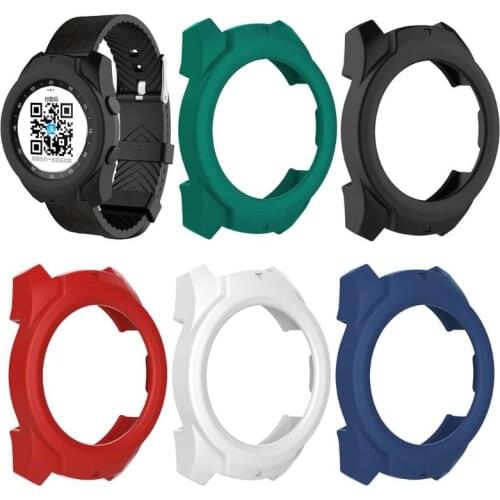 Silicone Protector Soft Shell Protective Frame Case Cover Skin Bumper For Ticwatch pro Smart Watch
