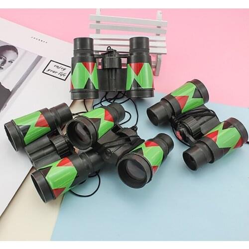 Simulation camouflage telescope high quality childrens educational toy outdoor portable green plastic binoculars
