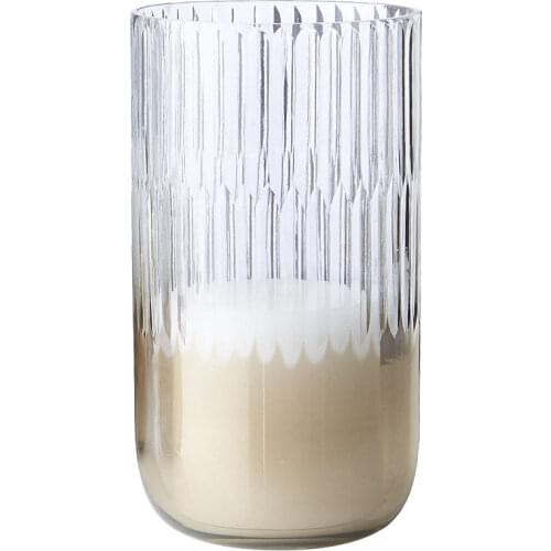 Glass Candle Holders Candlestick Windproof Cup European Style Vase Wedding Centerpieces Home Table Ornaments Bougeoir Gift FC519