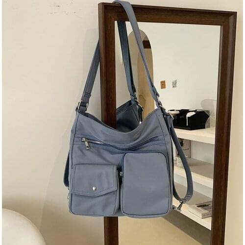 New Fashion Messenger Bag Womens Shoulder Bag Nylon Handbag Large Capacity Fashion Womens Single Shoulder Bag Tote