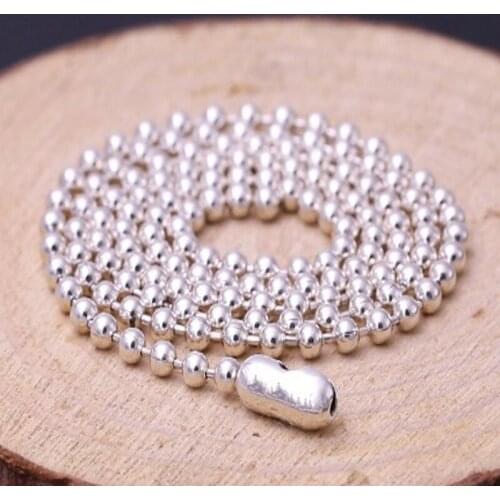 S925 sterling silver jewelry five-pointed star bead necklace for man fashion sweater chain for women womans silver necklace