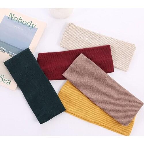 12 Colours Sports Hair Tie European And American Wild Headband Vintage Headwear For Womnen