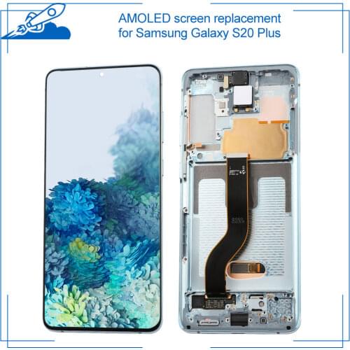 100% OEM AMOLED Display for SAMSUNG Galaxy S20 Plus Touch Screen Digitizer Display Assembly No Shadows No Dead Pixel