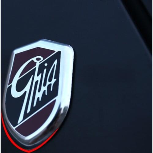2pcs/set Car Sticker Emblems GHIA Side Marked Shield Logo Stickers For Ford Focus 2 3 4 Fiesta Ecosport Kuga Edge Explorer