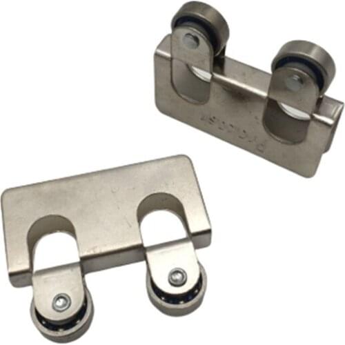 5pcs Exhibition cabinet glass runner door steel gate pulley door window pulley Showcase sliding door wheel