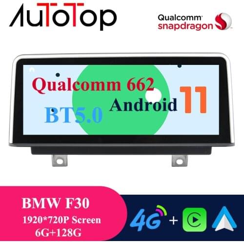 AUTOTOP 10.25" Android 11 6G ROM 128G RAM Car Stereo Multimedia Player for BMW 3 Series F30 F31 F34 F32 F33 F36 GPS Navigation