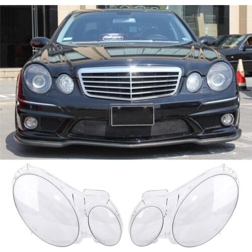Car Headlight headlamps Glass Cover Clear Head Light lens Automobiles Left Right car Styling For Benz W211 E240 E200 E280 E350