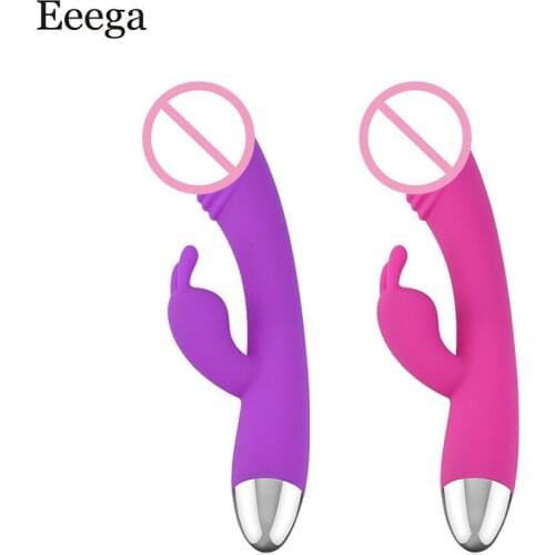 G Spot Double Motor Vibrator for Women Dildo Rabbit Vibrator Vaginal Clitoral Massager Female Masturbator Sex Toys for Women