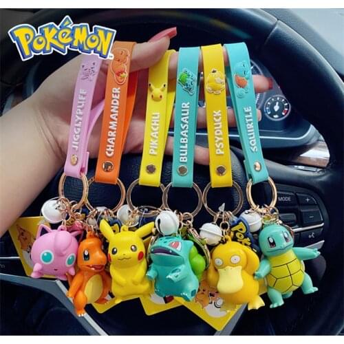 Pokémon Anime Action Figures Kyechain Pokemon Model Key chain On The Backpack Cartoon Toys For Girls Figure Cute Pokémon Gifts