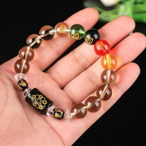 Feng Shui Buddha Beads Five-element Porsperity Attract Wealth Good Luck Bracelet