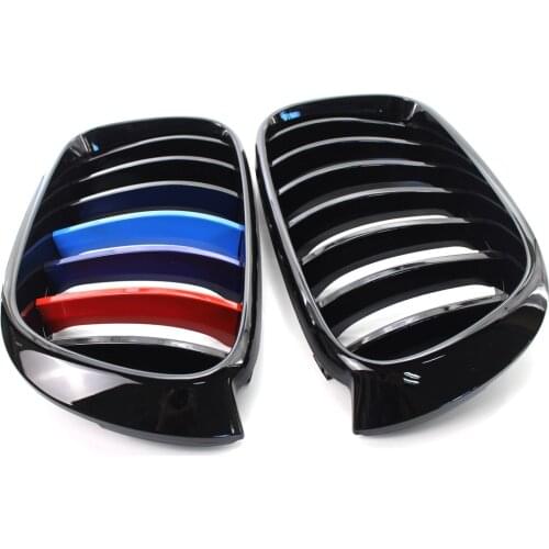 Gloss Black with M Color Grille for BMW F25 LCI X3 F26 X4 15-17 Grill Facelift