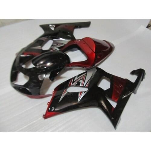 Motorcyce Fairing kit for GSXR600 750 K1 01 02 03 GSXR 600 GSXR750 2001 2002 2003 Red Silver black Fairings set+gifts SG25