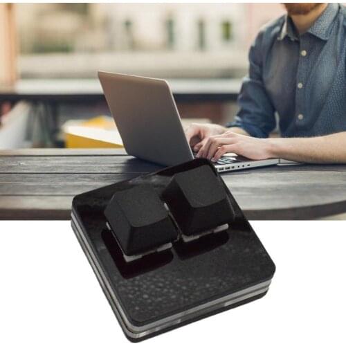 Mini 2 Keys Keyboard Programmable Mechanical Keyboard Gaming Custom Shortcut Keypad