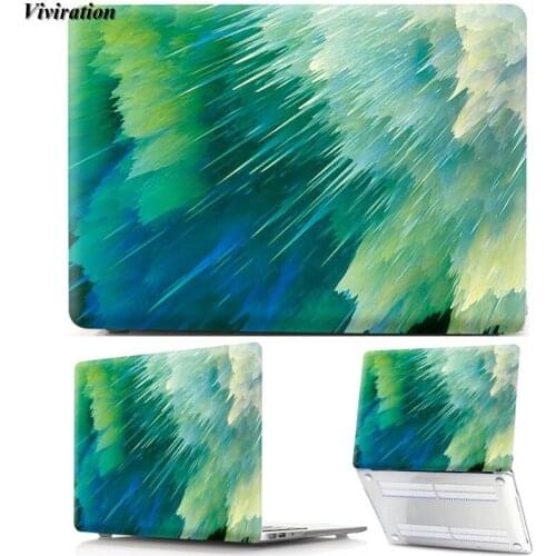 Fashion Laptop PVC Shell Full Smooth Case For Huawei Matebook 13/Mate D14 D15 2020/ MacBook Air 11 A1370 A1465 Air 13 A2179 2020