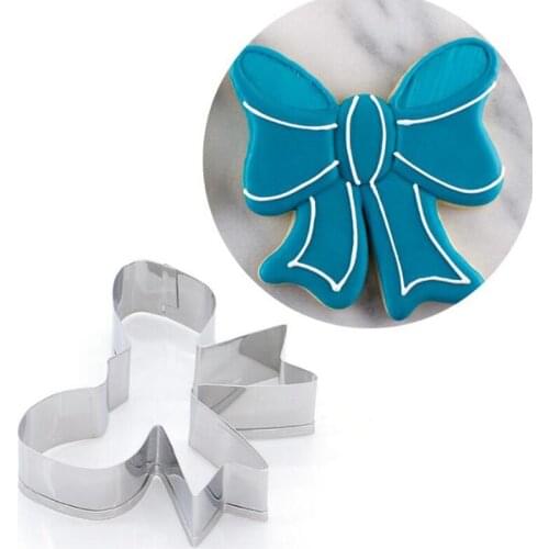 New stainless steel metal bow embossing mold for DIY handmade jewelry making tools