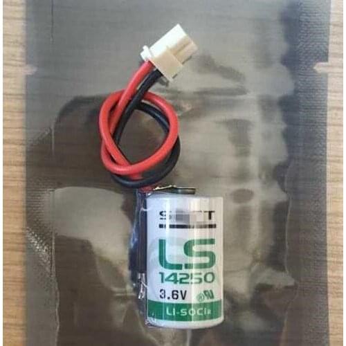 4pcs/lot New Original LS14250 14250 1/2AA LiSOCL2 3.6V 1250mAh PLC Battery Batteries With Plug