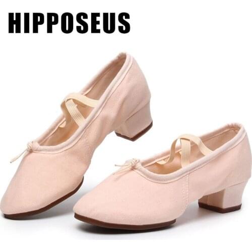 Hipposeus Dance Shoes for Woman Girls Ladies Ballet Practise Latin Dance Shoes Ballroom Modern Tango Jazz Dancing Shoes Salsa