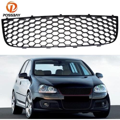 POSSBAY Car Front Center Bumper Lower Grill for Volkswagen Jetta/Bora/Golf Mk5 2004/2005/2006/2007/2008/2009/2010 Car-Styling
